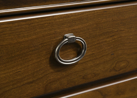 Garland Brown Cherry 3-drawer Nightstand Bedside Table by Coaster at Eve Furniture