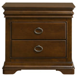 Garland Brown Cherry 3-drawer Nightstand Bedside Table by Coaster at Eve Furniture