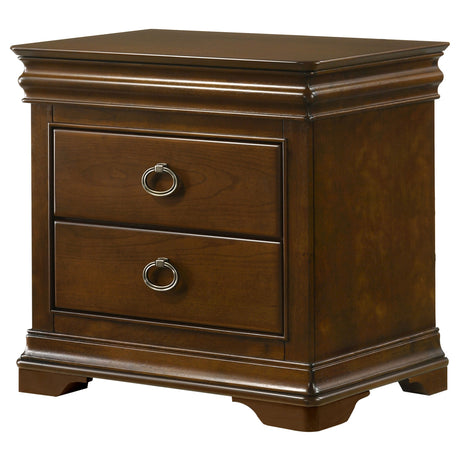 Garland Brown Cherry 3-drawer Nightstand Bedside Table by Coaster at Eve Furniture