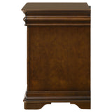 Garland Brown Cherry 3-drawer Nightstand Bedside Table by Coaster at Eve Furniture