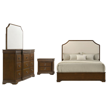 Garland Brown Cherry 4-piece Queen Bedroom Set by Coaster at Eve Furniture
