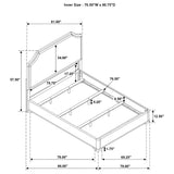 Garland Brown Cherry 58-inch Eastern King Panel Bed by Coaster at Eve Furniture