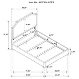 Garland Brown Cherry 58-inch Queen Panel Bed by Coaster at Eve Furniture