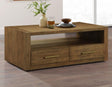 Garland Castered Coffee Table, Toffee Finish by Steve Silver at Eve Furniture