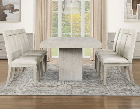Garland Distressed Greige Dining Room Set by Steve Silver at Eve Furniture