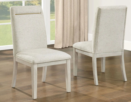 Garland Distressed Greige Dining Room Set by Steve Silver at Eve Furniture