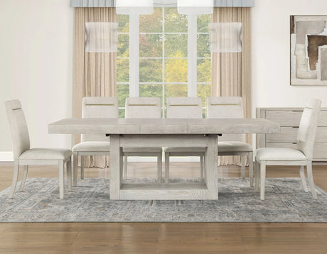 Garland Distressed Greige Dining Room Set by Steve Silver at Eve Furniture