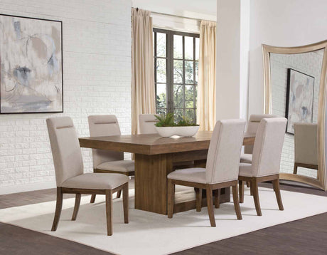 Garland Distressed Toffee Dining Room Set by Steve Silver at Eve Furniture