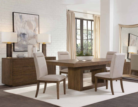 Garland Distressed Toffee Dining Room Set by Steve Silver at Eve Furniture
