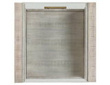 Garland Glass Top End Table, Washed Parchment Finish by Steve Silver at Eve Furniture