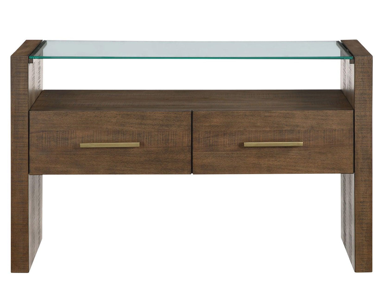 Garland Glass Top Sofa Table by Steve Silver at Eve Furniture