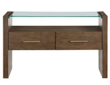 Garland Glass Top Sofa Table by Steve Silver at Eve Furniture
