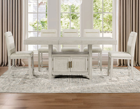 Garland Greige Counter Height Dining Set by Steve Silver at Eve Furniture