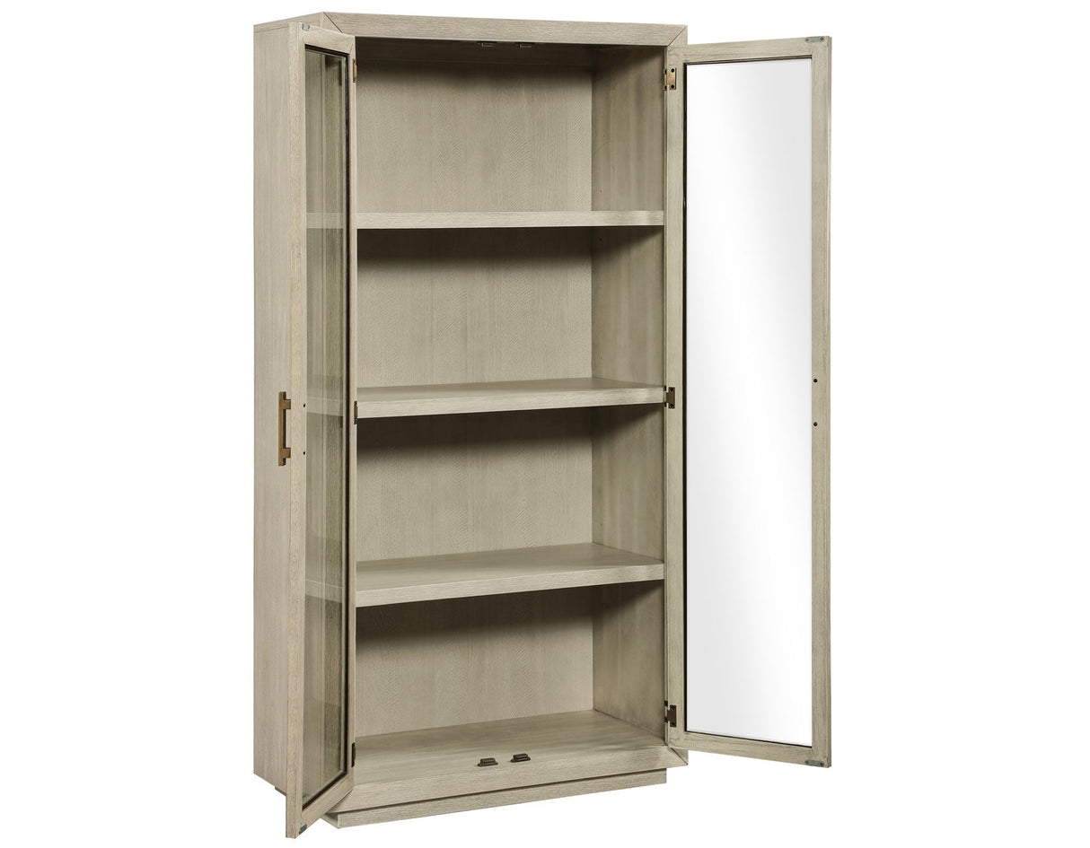 Garland Greige Curio by Steve Silver at Eve Furniture