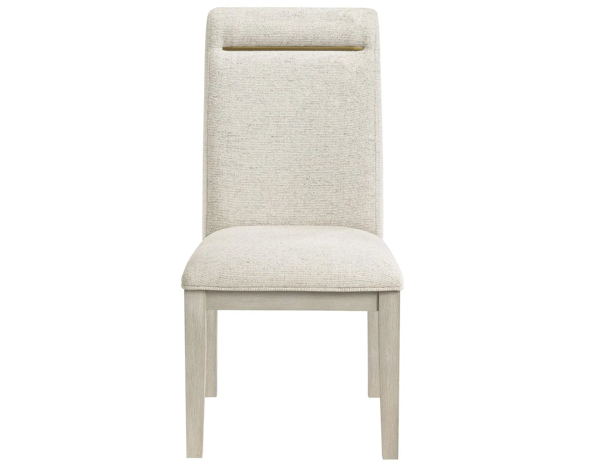 Garland Side Chair, Greige Finish, Set of 2 by Steve Silver at Eve Furniture