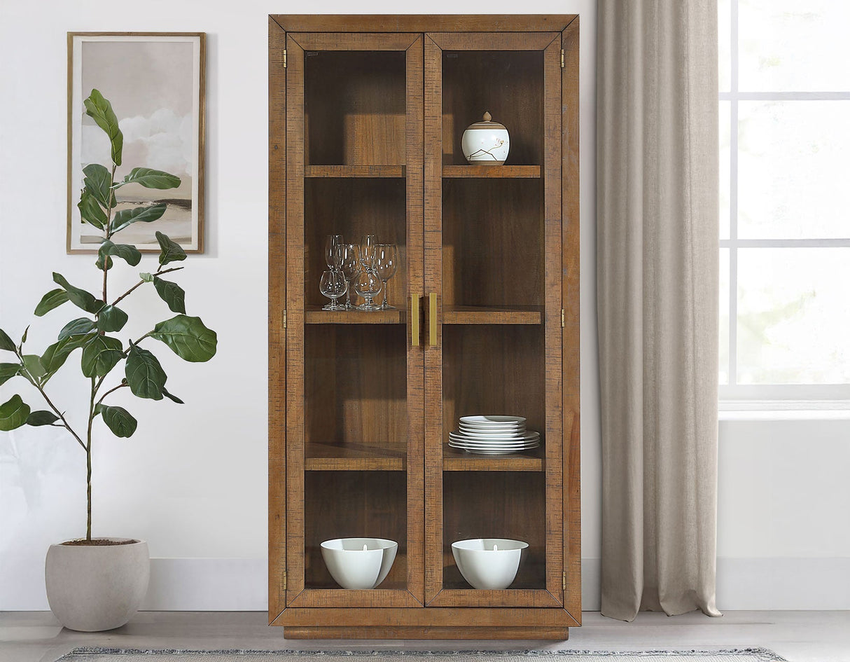 Garland Toffee Curio by Steve Silver at Eve Furniture