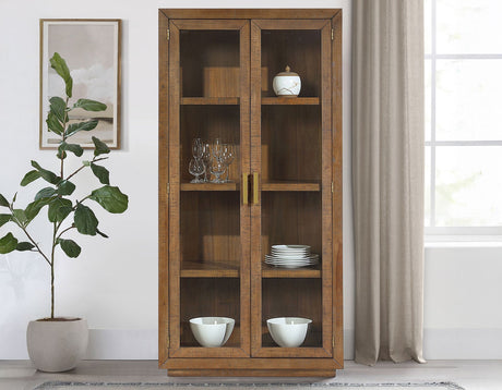 Garland Toffee Curio by Steve Silver at Eve Furniture