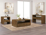 Garland Castered Coffee Table, Toffee Finish by Steve Silver at Eve Furniture