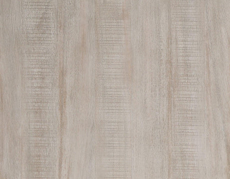 Garland Glass Top 3-Piece Table Set, Washed Parchment Finish by Steve Silver at Eve Furniture