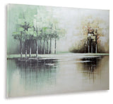 Garlenridge Green/Tan/White Wall Art by Ashley at Eve Furniture
