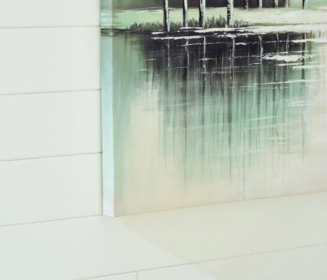 Garlenridge Green/Tan/White Wall Art by Ashley at Eve Furniture