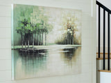 Garlenridge Green/Tan/White Wall Art by Ashley at Eve Furniture