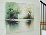 Garlenridge Green/Tan/White Wall Art by Ashley at Eve Furniture
