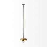 Garnet Gold Hammered Metal Pendant Light by Mercana at Eve Furniture