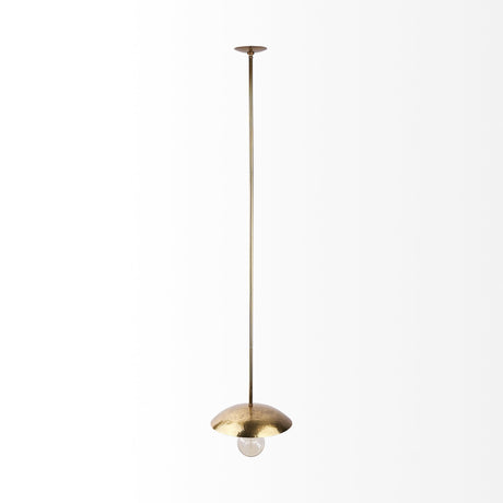 Garnet Gold Hammered Metal Pendant Light by Mercana at Eve Furniture
