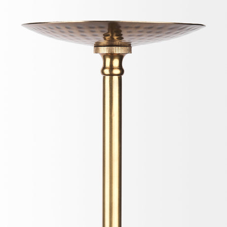 Garnet Gold Hammered Metal Pendant Light by Mercana at Eve Furniture