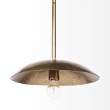 Garnet Gold Hammered Metal Pendant Light by Mercana at Eve Furniture