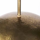 Garnet Gold Hammered Metal Pendant Light by Mercana at Eve Furniture