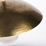 Garnet Gold Hammered Metal Pendant Light by Mercana at Eve Furniture