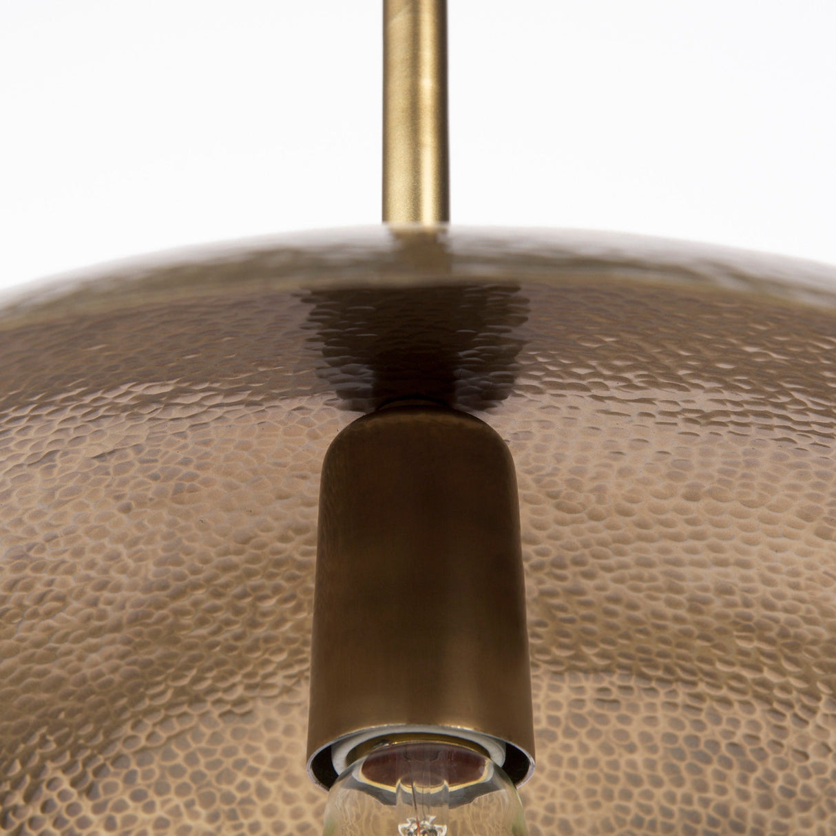 Garnet Gold Hammered Metal Pendant Light by Mercana at Eve Furniture