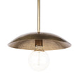 Garnet Gold Hammered Metal Pendant Light by Mercana at Eve Furniture