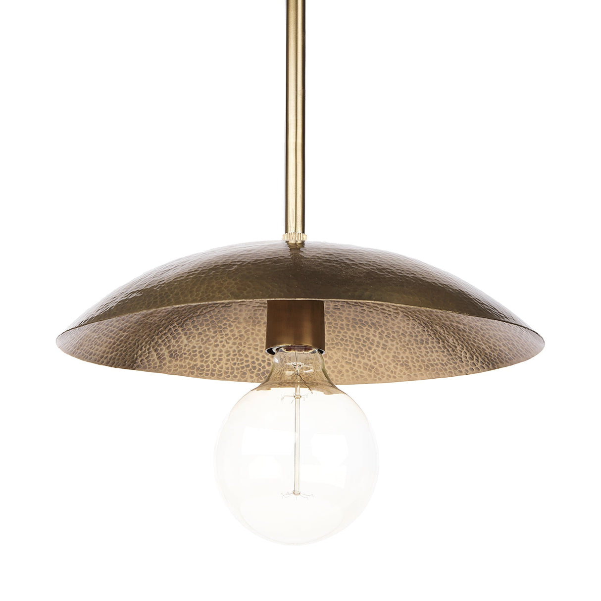 Garnet Gold Hammered Metal Pendant Light by Mercana at Eve Furniture