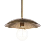 Garnet Gold Hammered Metal Pendant Light by Mercana at Eve Furniture