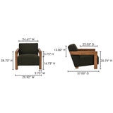 Garnet Olive Lounge Chair by MOES at Eve Furniture
