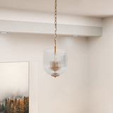 Garnet Pendant Lamp - Coarse Gold + Clear Glass by Ashcroft Furniture at Eve Furniture
