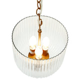 Garnet Pendant Lamp - Coarse Gold + Clear Glass by Ashcroft Furniture at Eve Furniture