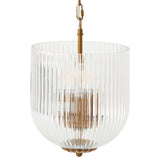 Garnet Pendant Lamp - Coarse Gold + Clear Glass by Ashcroft Furniture at Eve Furniture