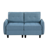 Garren Blue 2-Piece Storage Loveseat by Homelegance at Eve Furniture