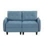 Garren Blue 2-Piece Storage Loveseat by Homelegance at Eve Furniture