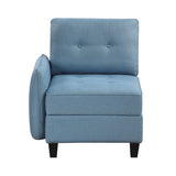 Garren Blue 3-Piece Storage Sofa by Homelegance at Eve Furniture