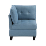 Garren Blue 4-Piece Sectional with Storage by Homelegance at Eve Furniture