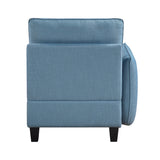 Garren Blue 5-Piece Sectional with Storage by Homelegance at Eve Furniture