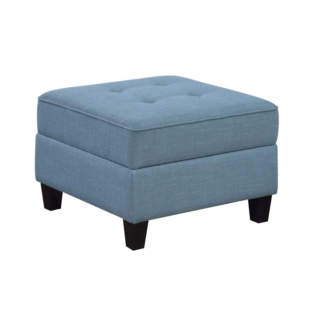 Garren Blue 6-Piece Sectional with Storage and Ottoman by Homelegance at Eve Furniture