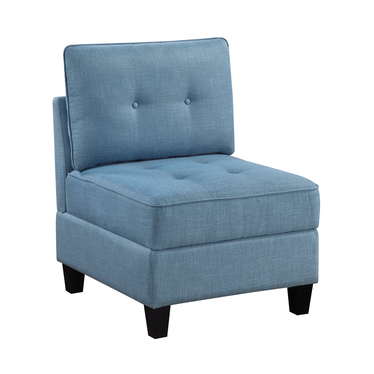 Garren Blue 6-Piece Sectional with Storage by Homelegance at Eve Furniture