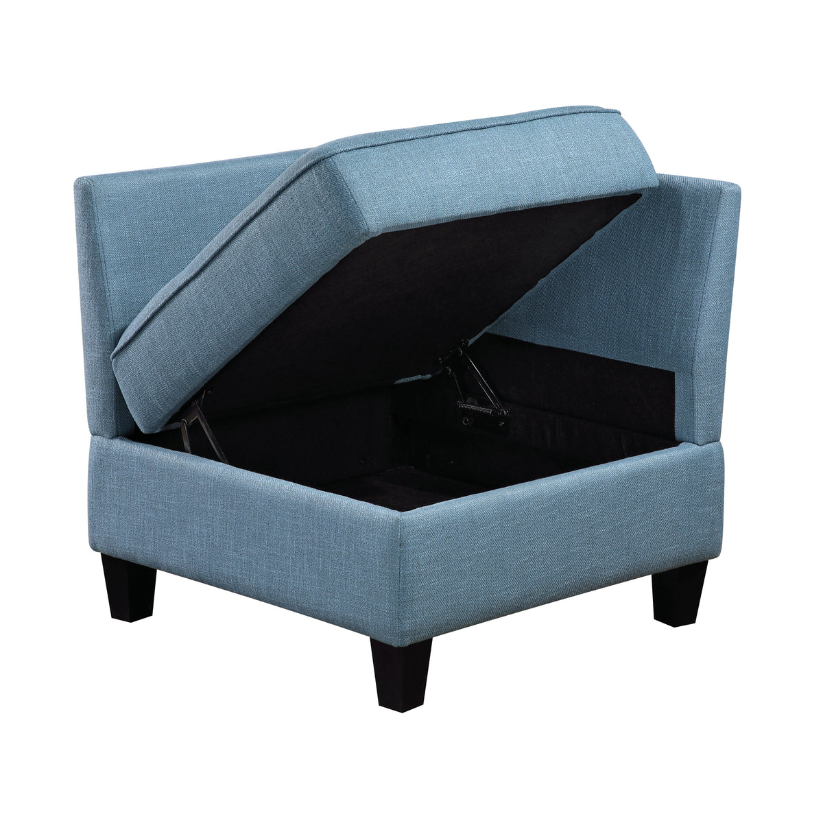 Garren Blue 6-Piece Sectional with Storage by Homelegance at Eve Furniture