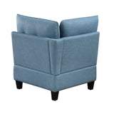 Garren Blue 7-Piece Sectional with Storage by Homelegance at Eve Furniture